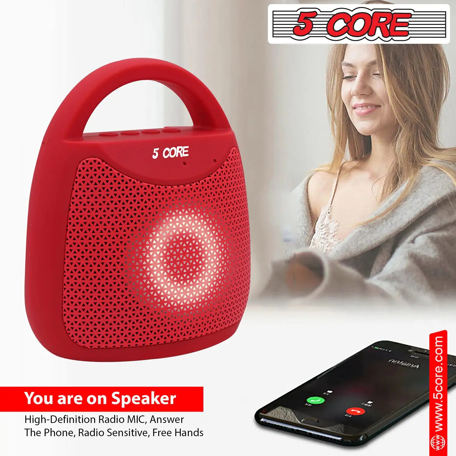 Outdoor Bluetooth Speaker Wireless Portable Waterproof for Patio Pool Party